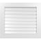 Ekena Millwork Vertical Surface Mount PVC Gable Vent: Functional, w/ 3-1/2"W x 1"P Standard Frame, 32"W x 28"H GVPVE32X2801SF - alternate 1